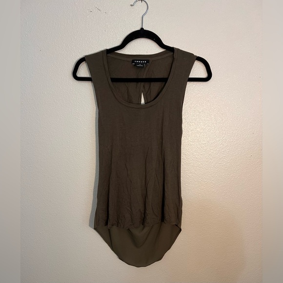 TROUVÉ Sleeveless Twist Back Drape Tank Top - Size XS - Picture 1 of 4